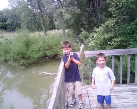 Zane and Judd Fishing