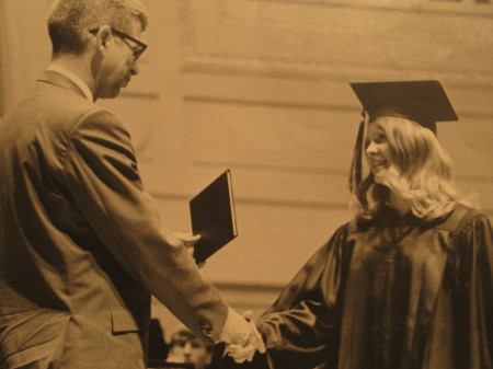 6/70 - receiving diploma from Russell Isbister