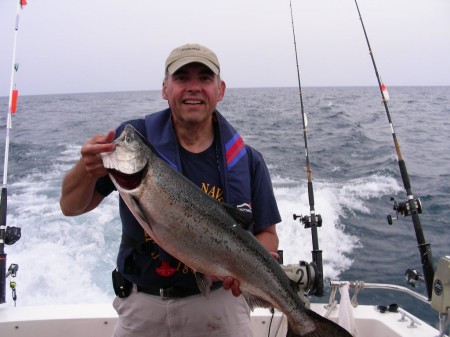 Salmon Fishing on my Boat July 07