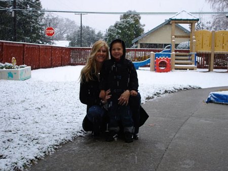 Snow in Ukiah