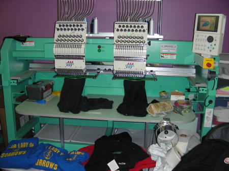 One of my Embroidery Machines