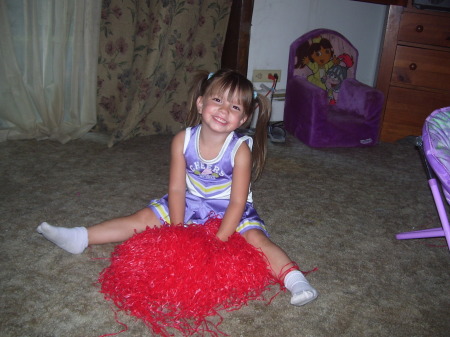 My daughter "3" the cheerleader