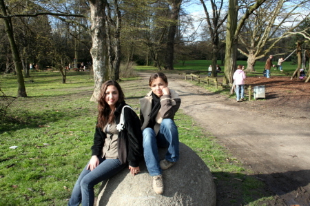 Our two daughters, Jocelyn and Alyssa, in Germany