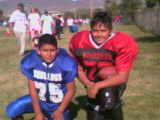 on the right my son football player