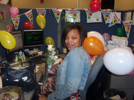 Me at work on my 34th B-Day