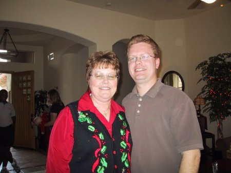 My son, Eric and I, Christmas, 2006