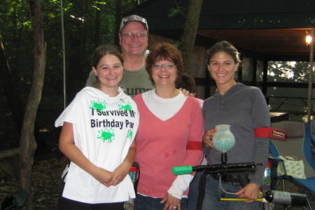 Paintball - with my daughters