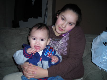 Our #1 Grandson &my Baby Sarah