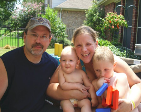 Grandpa (Me) with daughter and grandkids