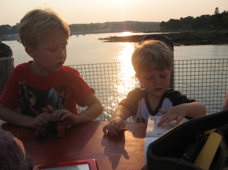 Jeremy and Logan - Maine - August 2007
