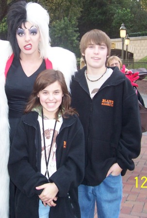 My son Scott Jr. and daughter Kaylin at Disneyland