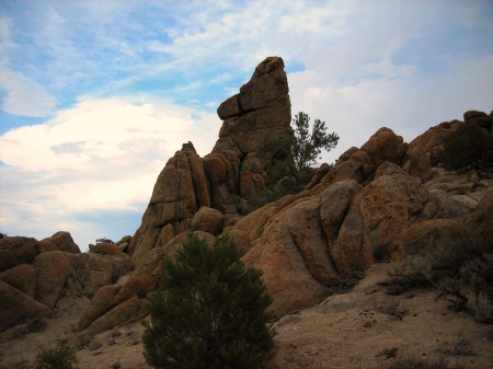 I came across an area in the high desert with unusual rock formations. I thought this one looked like a coyote howling.