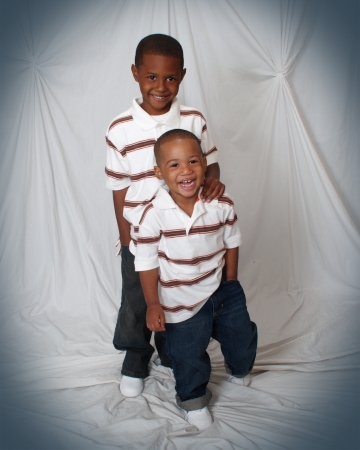 My nephews Lil Lee and Lebron