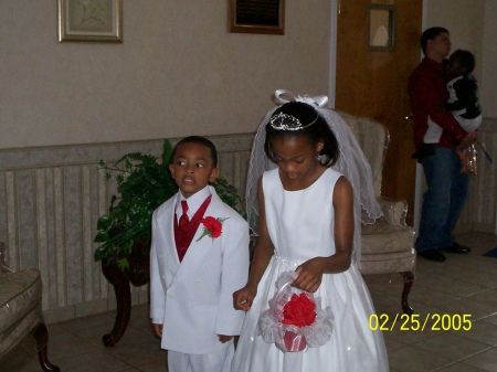 my babies at their aunties wedding