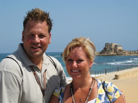 Jeff and I in Caesarea, Israel