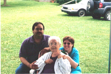 me my wife cindie and my 95 year old grandmother