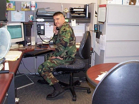 National Guardsman at Work