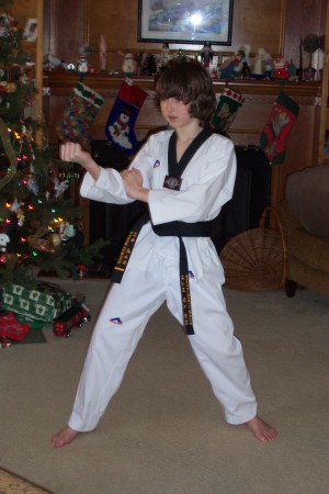 The young black belt.