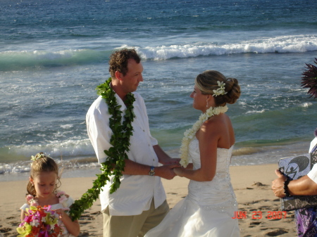 our wedding ceremony in Hawaii
