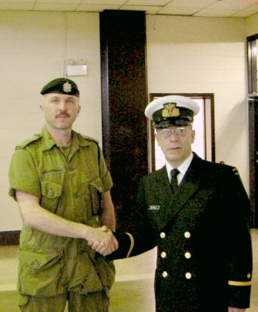 Visit with QOR Commander - Toronto (ca. 2001)