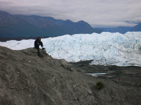 Kyle and the glacier