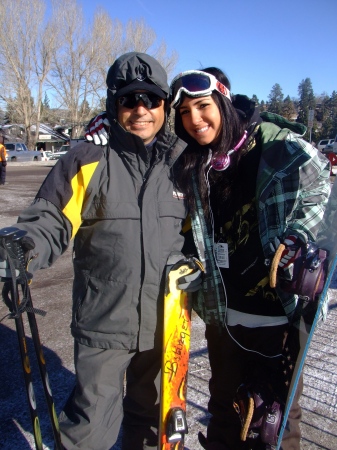 Skiiing Bear with my daughter Lindsey 12/07