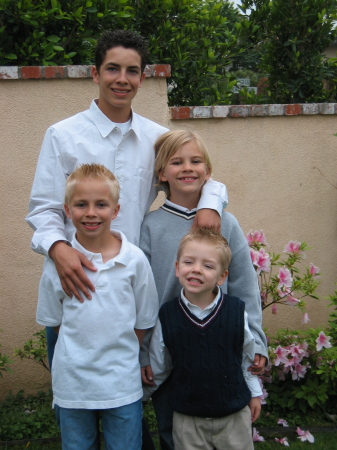 Easter. Joshua, Noah,Cameron and Ian