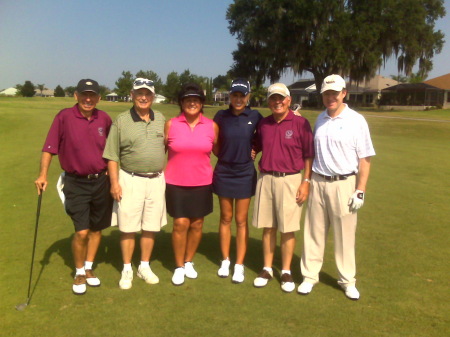 Foursome with Nancy Lopez & Natalie Gulbis