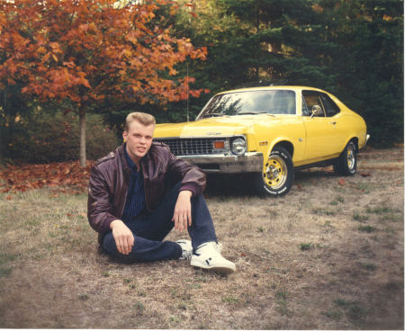 Ed and his 1972 Chevy Nova in 1998