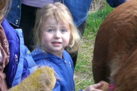 Ashley's first horse ride