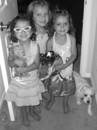 My 3 girls & dogs