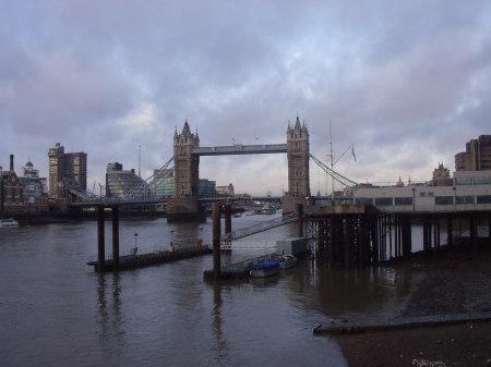 London at low tide