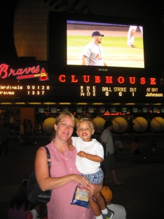 Me with my son, Adam at a Braves game July 2007