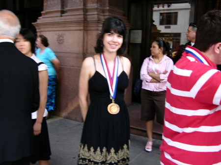 Courtney at Award Ceremony