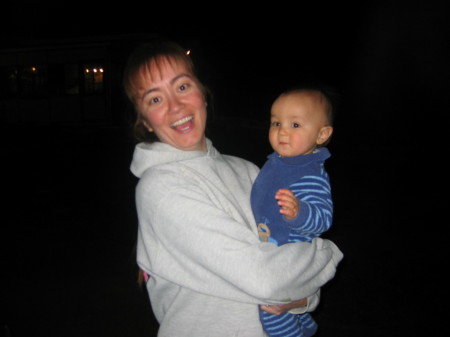 Mommy & baby Danny Mak in Agua Dulce, CA