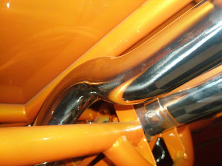 polished stainless exhaust