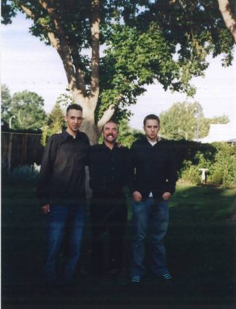 Flanked by my sons - 2006