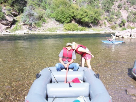 Rafting the Green River.