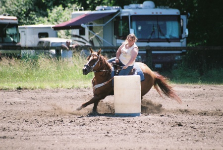 My daughter and her horse jem