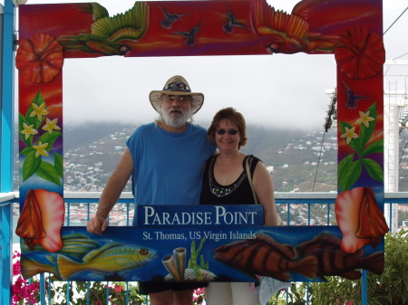 my husband and I in the Virgin Islands