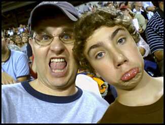 Me and Anthony goofing off at the Stones VA concert in 06