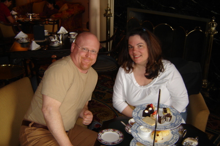 My husband John and I in Victoria - Apr '08