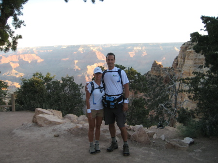 At the start of our Grand Canyon hike