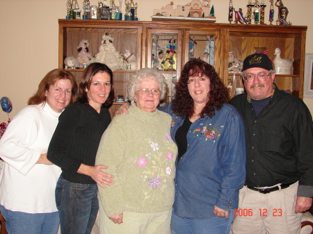 Diane, Mary Ann, Mom, me & Rich
