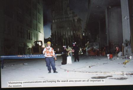 Dave as a First Responder at the World Trade Center 2001