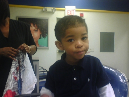 Jaylon after his haircut!