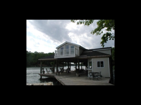 Our dock on Smith Mountain Lake, VA