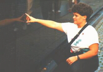 jeanette at The Wall 1991