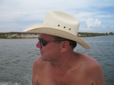 Boating off Mustang Island, Texas 
