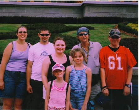 tina's family at disney world in 2005